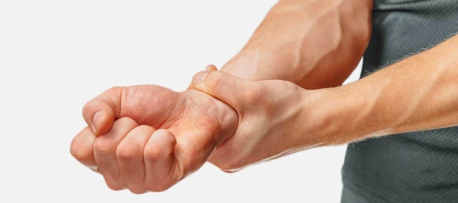 Gymnasts must spend time preparing their wrists against injury.